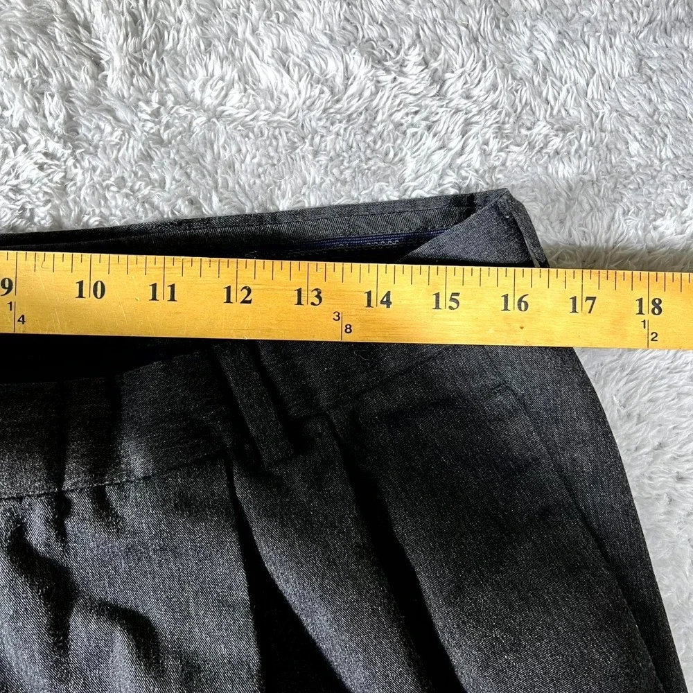 Dockers Dress Pants Men 33 Black Pleated Straight Leg Cuffed Hem Formal Business